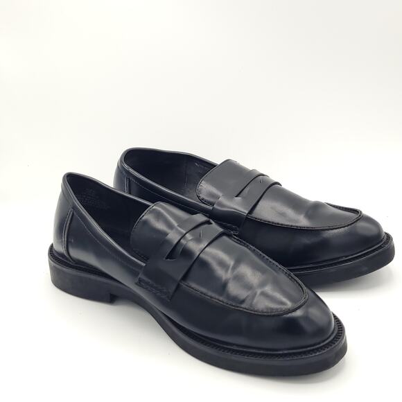 H&M Chunky Platform Lug Sole Loafers Black women\'s size 10 main image 9